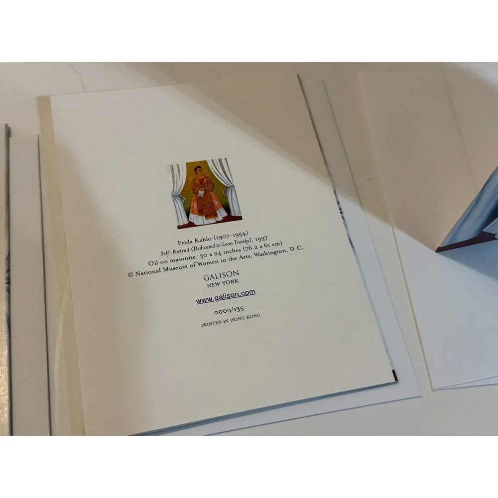 Lot of 5 Cards Frida Kahlo Artist Painting Self Greeting w envelopes Art Mexican
